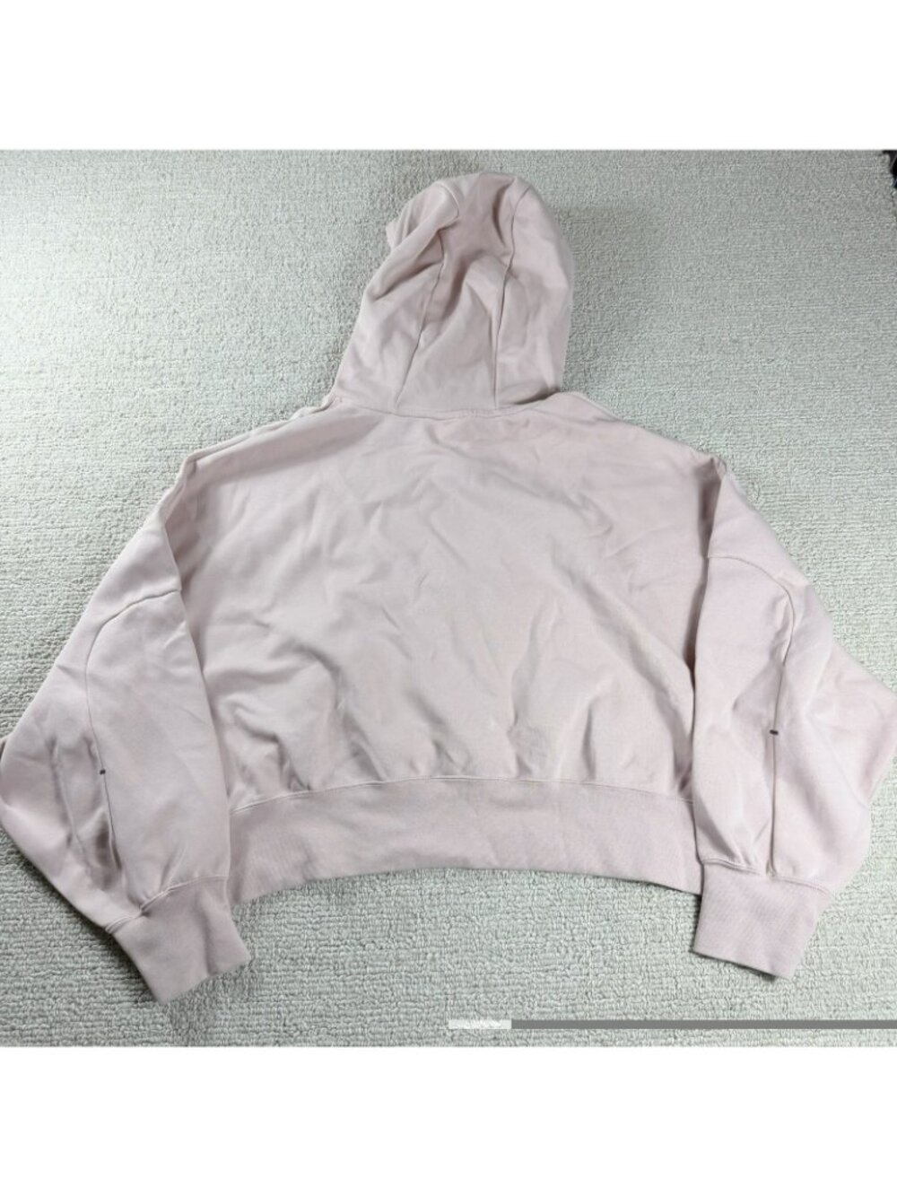 Nike Sportswear Tech Fleece Oversized Cropped Hoodie Pink Women's Size Large - Picture 7 of 7